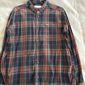 Columbia Men's Plaid Button-Down Shirt XL